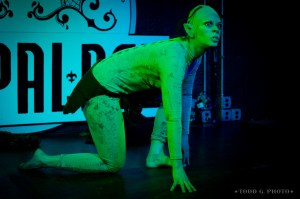 Bilbo/Gollum Act for Lord of the Pasties: The Two Tassels at the Red Palace, Washington, DC, December 2012.